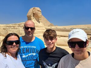 Tagesausflug nnach Kairo Am Sphinx