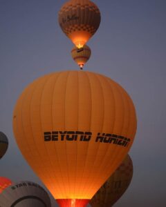 Ballonfahrt. Ballonausflug Luxor